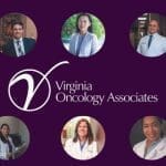 VA Oncology logo with headshots