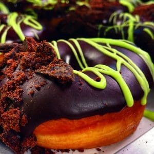Doodles Donuts, chocolate donut