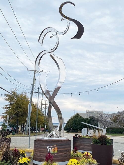 yard district sculpture