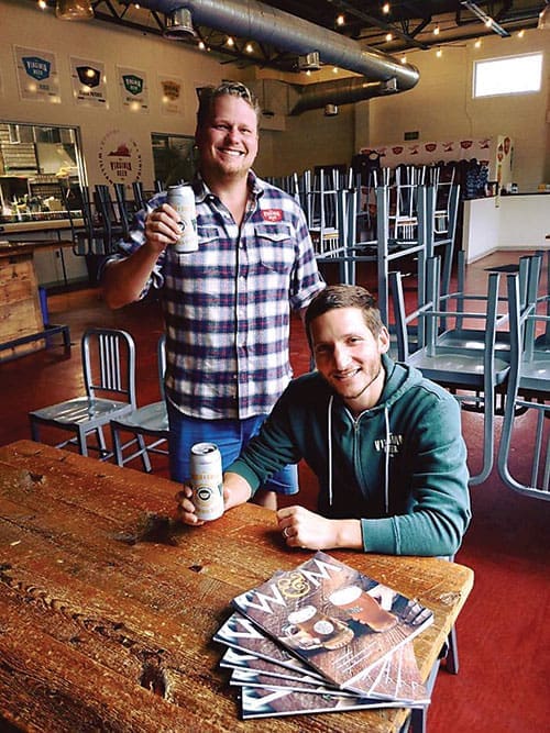 HOPE AND HOPS From the time they met at William & Mary, Robby Willey and Chris Smith knew that giving back would be a part of Virginia Beer Co., which produces the Friends of Dorothy IPA benefitting Equality Virginia. 