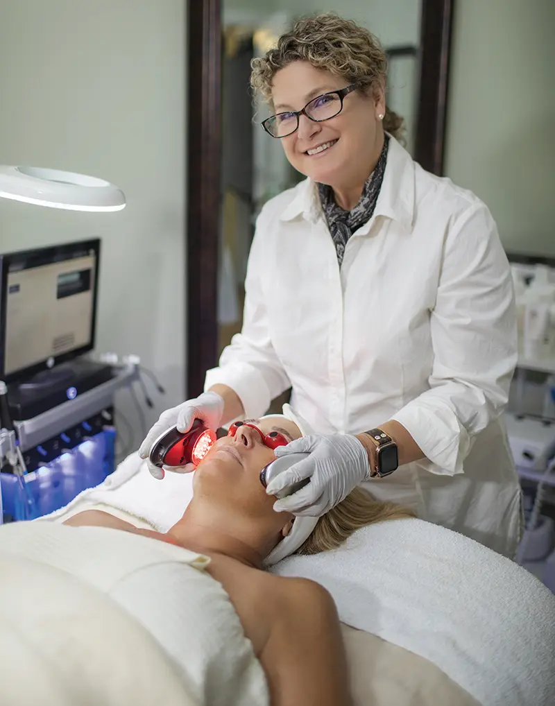 Master Esthetician Stephanie Peck of Stephanie’s Skin Solutions sheds light on a must-have vitamins diet tips hygiene practices 
and skincare myths. Photo by Sara Harris

