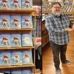 FLYING OFF THE SHELVES Will Harris pictured a local book release event for Surely You Can’t Be Serious: The True Story of Airplane!