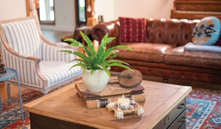 mixing materials in interior design