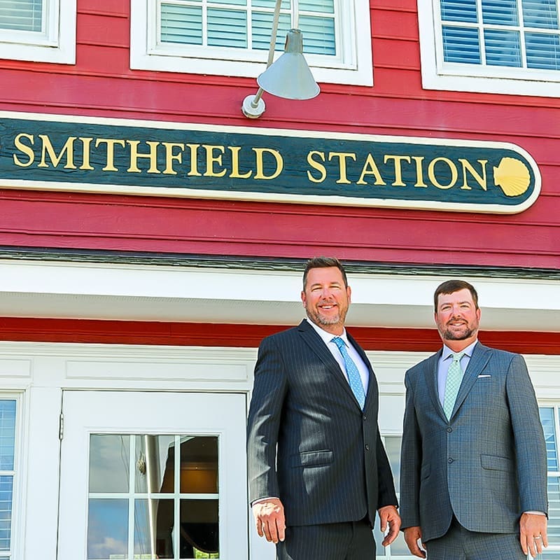 Smithfield Siblings: Pack Brothers Randy and Brian, outside of Smithfield Station Lodge and Shops.