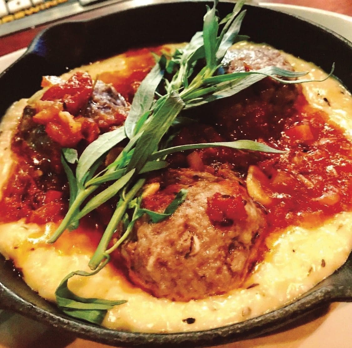lamb meatballs at 1608 Crafthouse