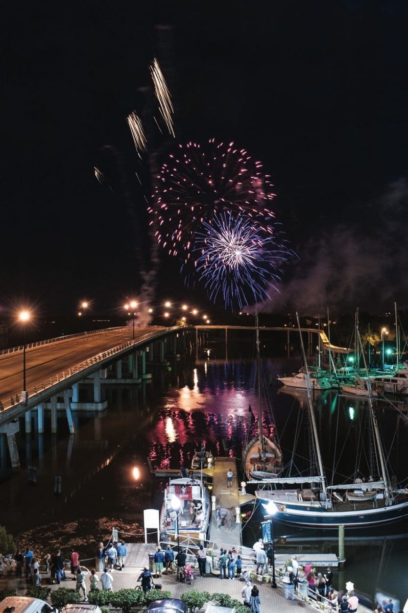 Hampton's Blackbeard Pirate Festival fireworks