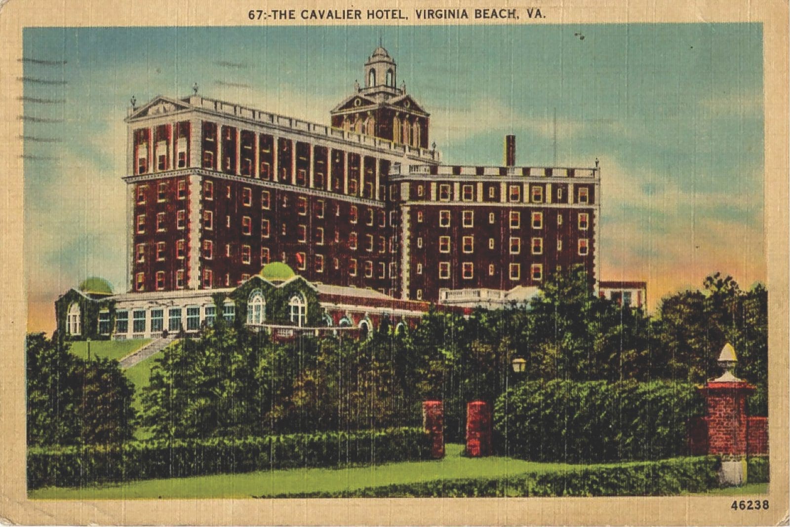 Cavalier Hotel Virginia Beach, postcard