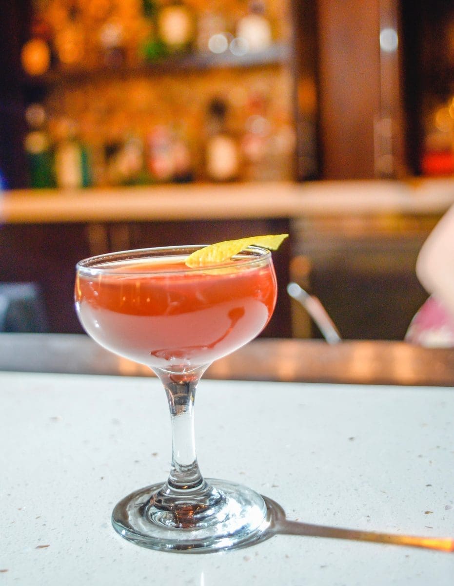 Ultra Craft Cocktails, Pomegranate Manhattan, Virginia Beach