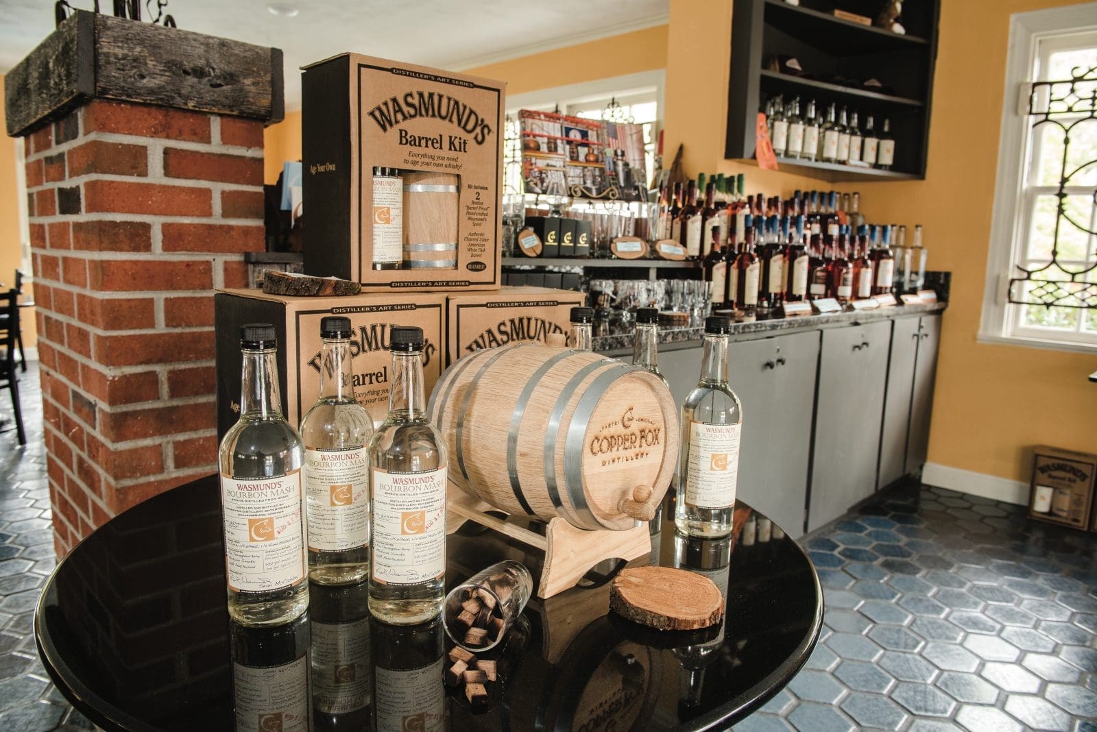 Copper Fox tasting room, distillery, Williamsburg