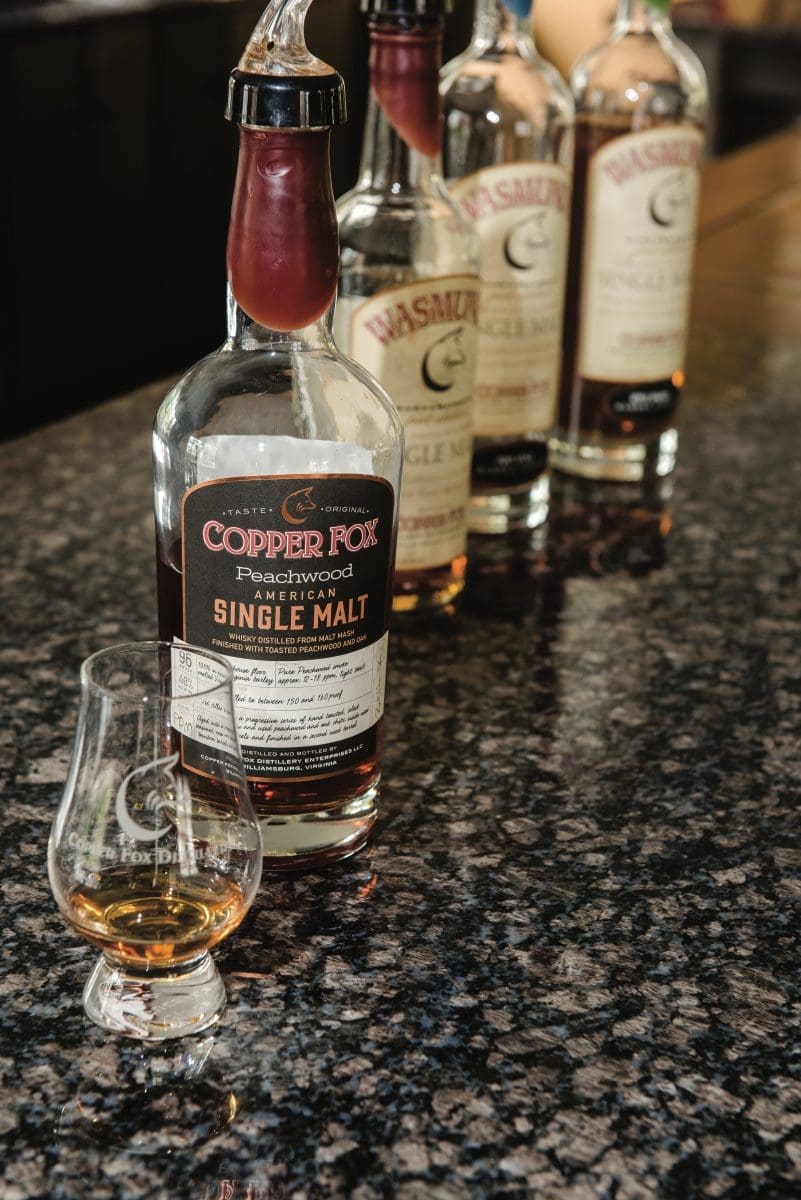 Copper Fox Distillery, Williamsburg, whiskey