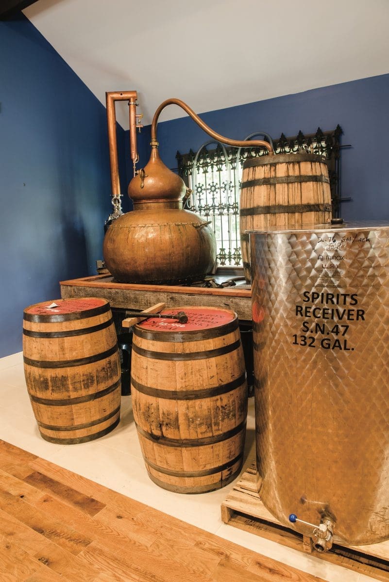 distillery process, barrels, Copper Fox Distillery, Williamsburg