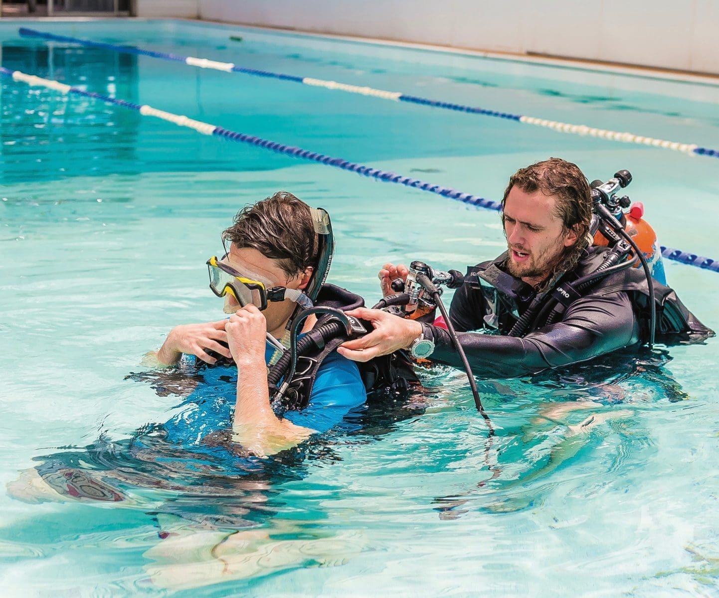 Dive Lesson, Lynnhaven Dive Center, Virginia Beach