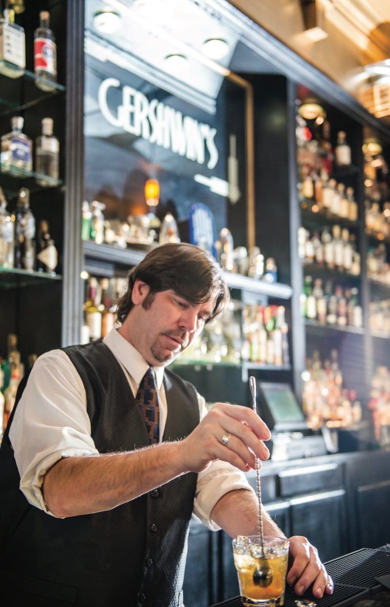 cocktails at Gershwin's in Norfolk