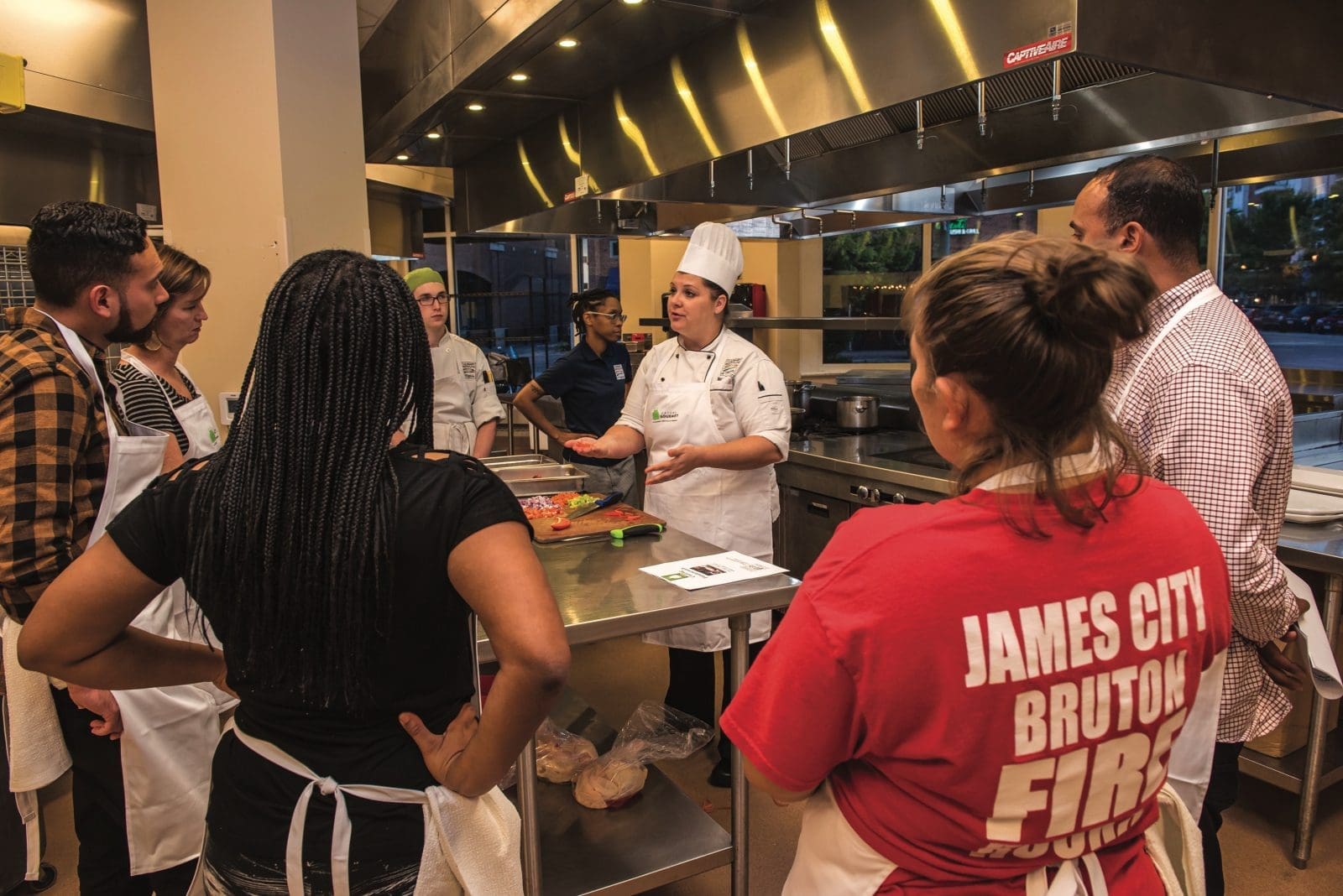 cooking class at CIV