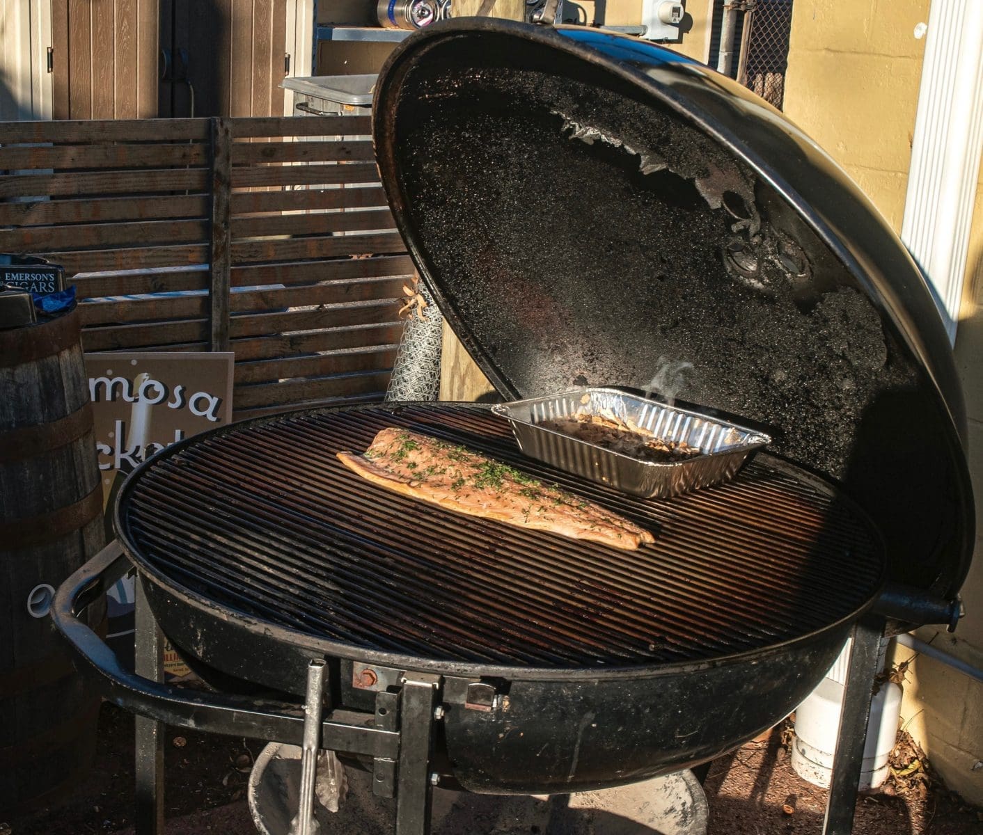 smoker at Hank's Filling Station
