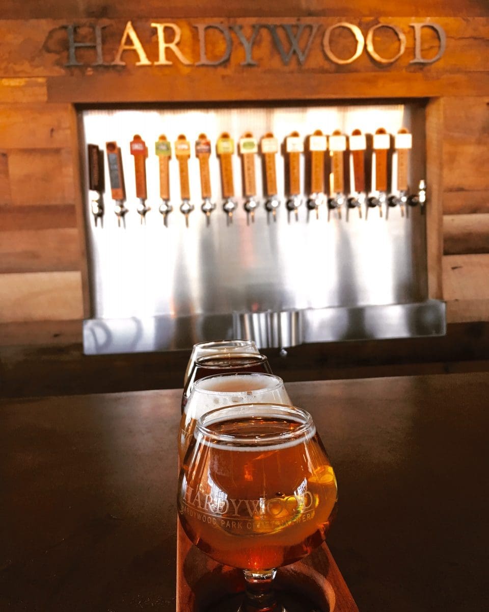 Hardywood Pilot Brewery Charlottesville, Craft beer flight