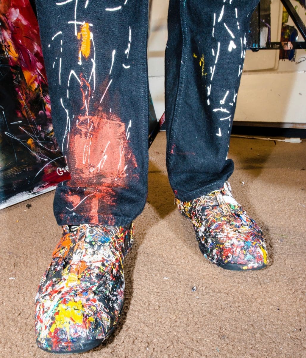 Performance Painter Gerome Meminger, Magic Shoes