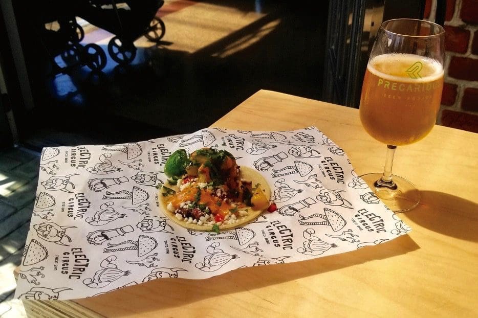 Precarious Beer Hall taco
