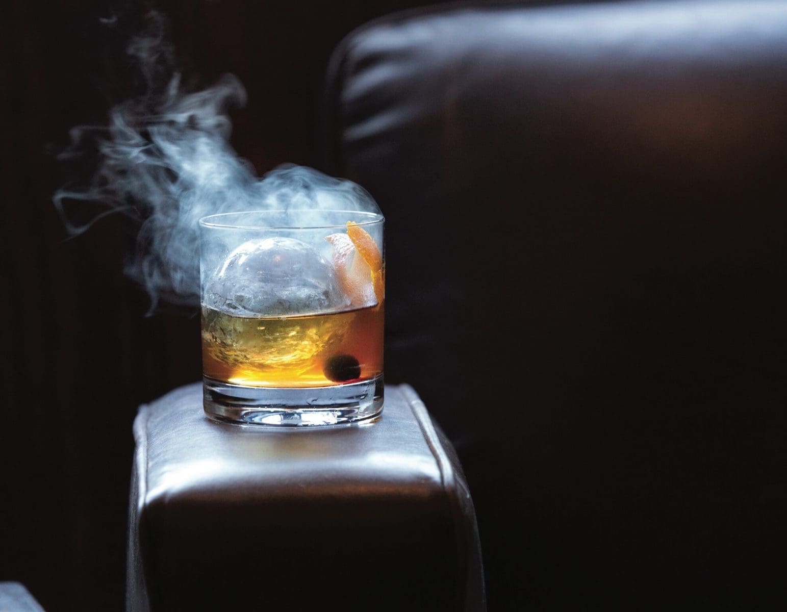 Smoked Old Fashioned from Hunt Room, Virginia Beach