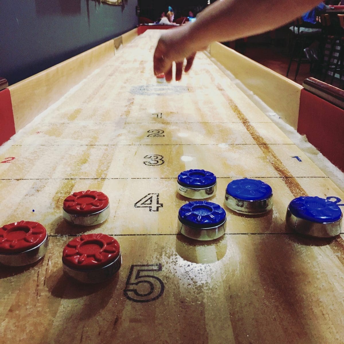 Graduate Charlottesville fun and games, shuffleboard