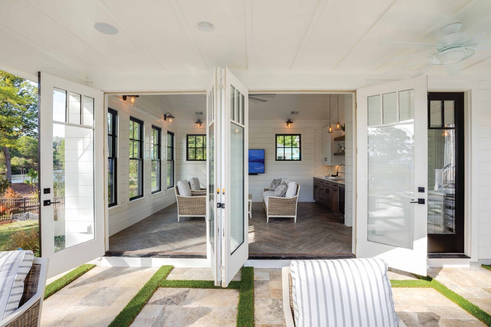 Pool house at CoVa Idea House