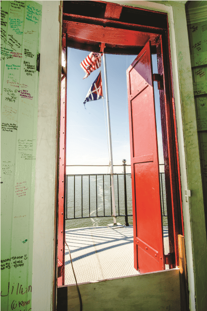 middle ground lighthouse flags